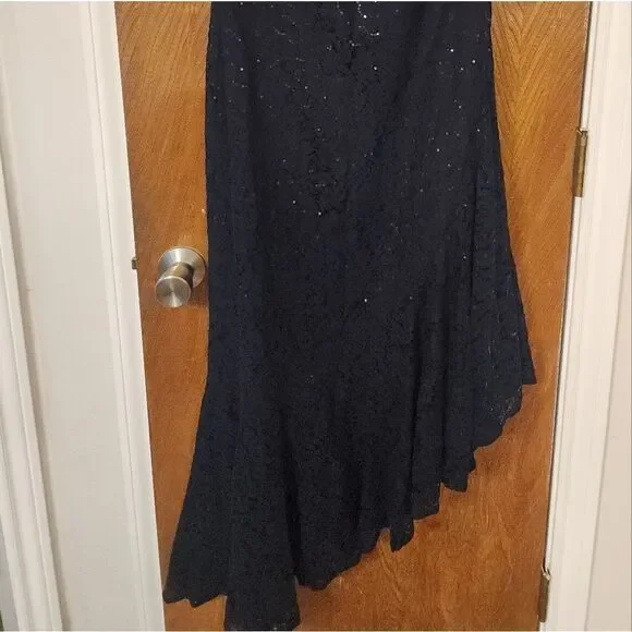 Eliza J Sequin Lace Asymmetric Hem Cocktail Dress Size 6 NWT - www.threedaughtersproperties.com Eliza J Sequin Lace Asymmetric Hem Cocktail Dress Size 6 NWT - www.threedaughtersproperties.com